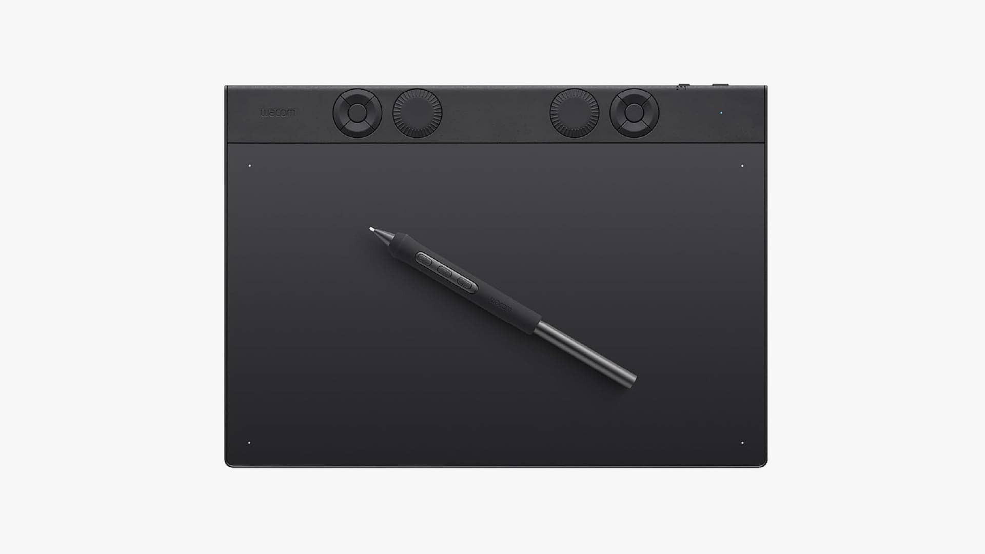 Image of a Wacom Intuos Pro placed over a gray background.